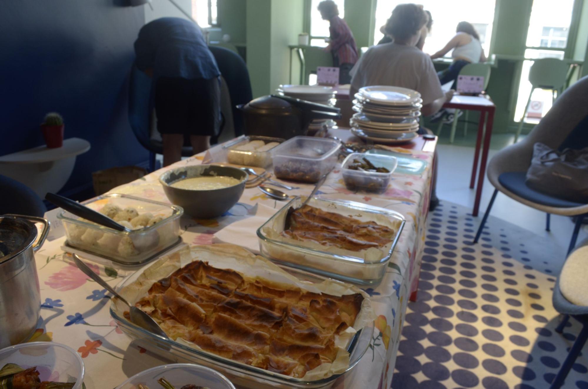 Potluck and Cookbook - food sharing and community gathering