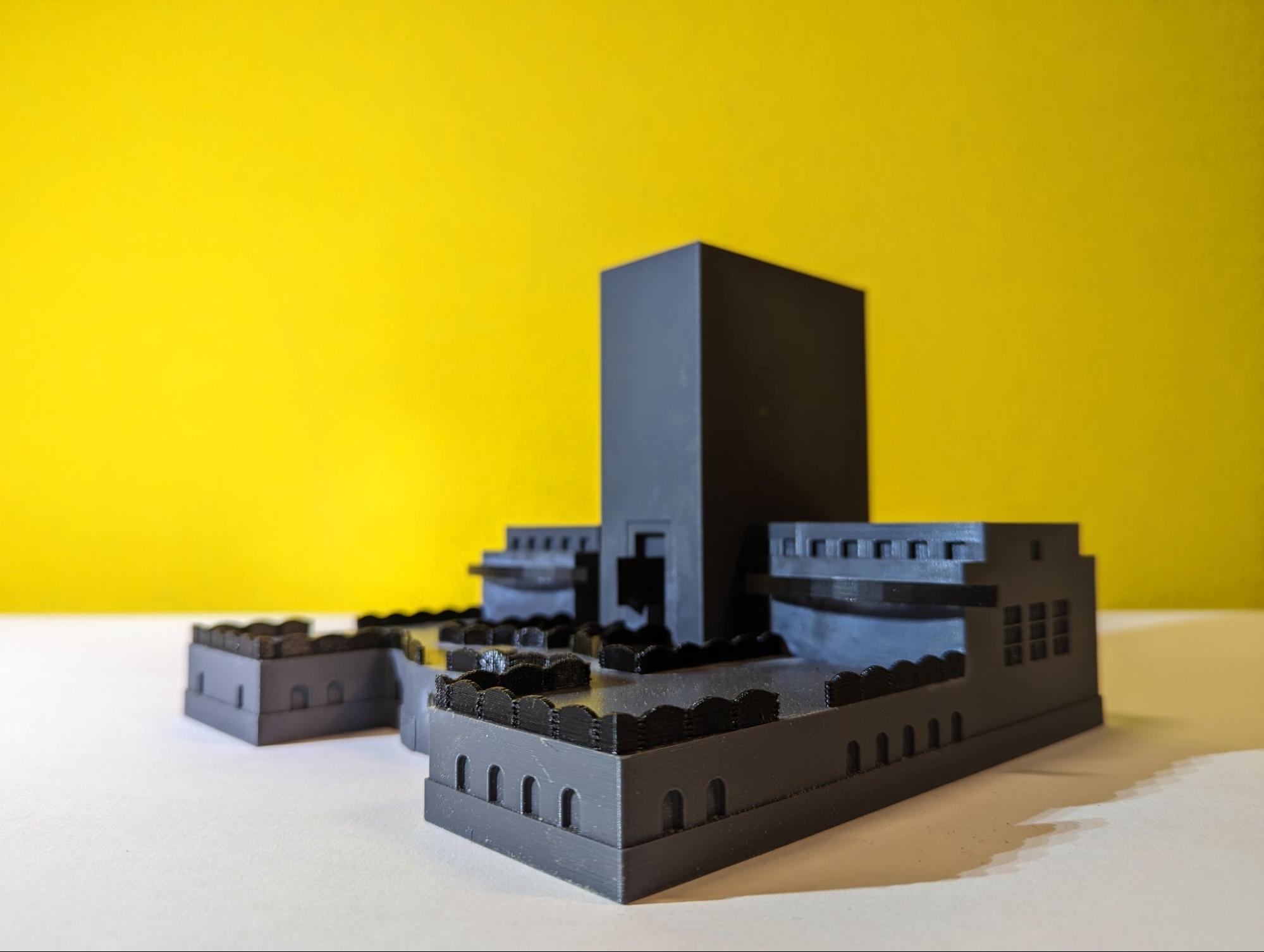 Tactile Groninger Museum - detailed view showing texture and form